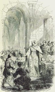 Illustration of Ermesinde granting privileges
