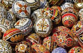 Colocful Orthodox Easter Eggs