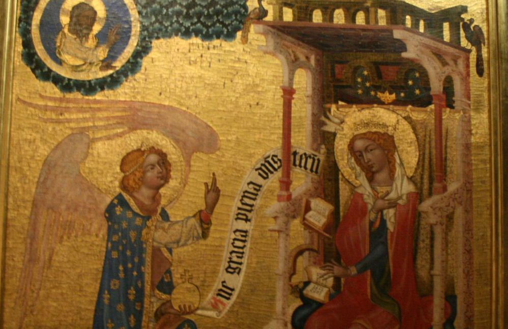 Icon by Praga of the Archangel Gabriel appearing to the Virgin Mary