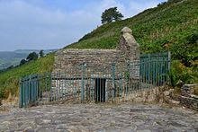 The stone building St. Mary's Well (Ffynnon Mair or Ffynnon Fair)