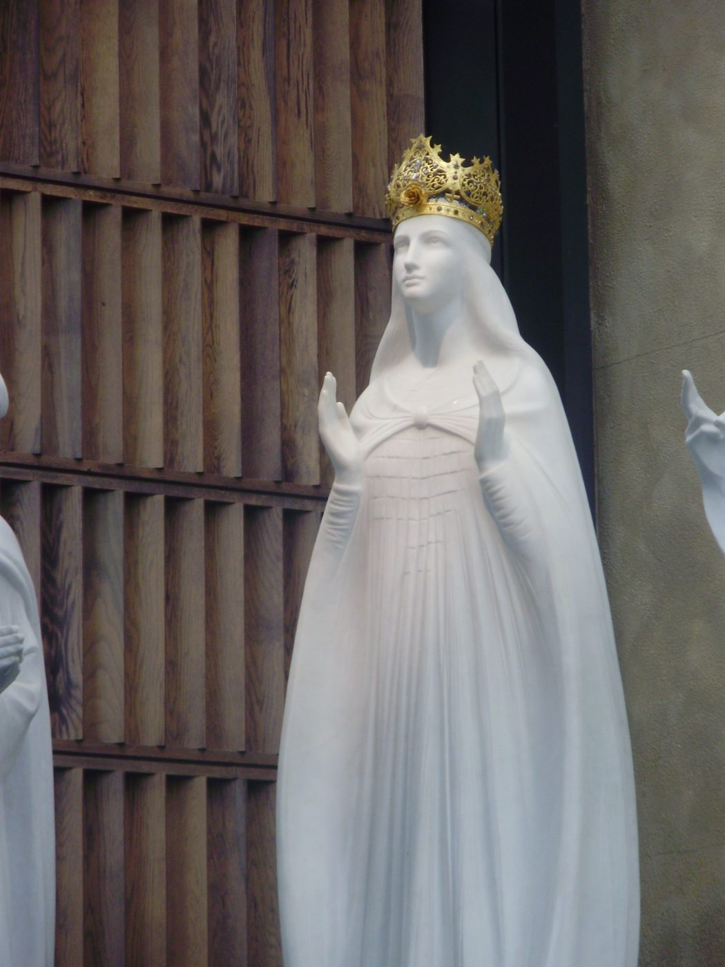 A statue of Our Lady of Knock at the shrine