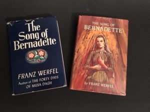 1943 and Readers Digest book covers of The Song of Bernadette.