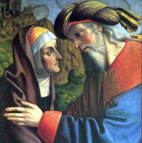 Painting of The Parents of the Virgin Mary, Anna and Joachim