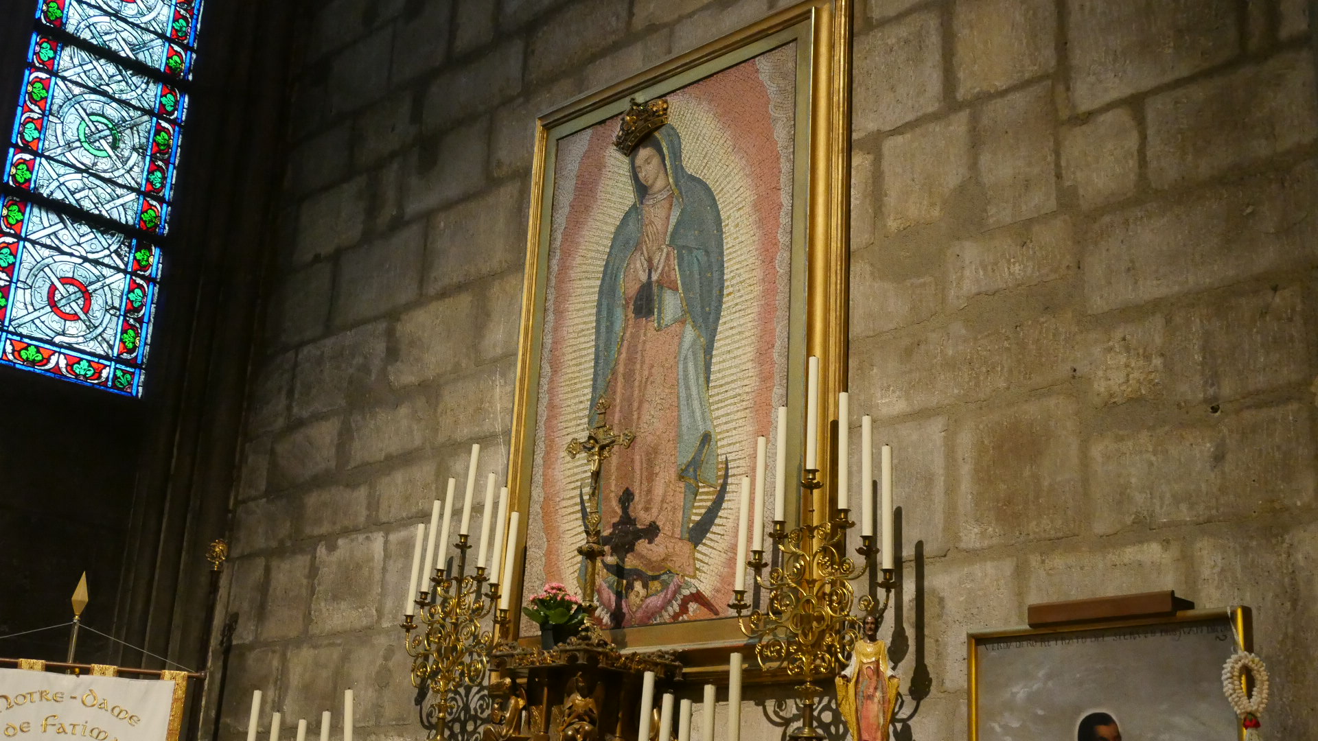 Photo of Our LPhoto of a copy of the famous image of the Virgin Mary that she created on Saint Juan Diego's "tilma." during her apparitions in Mexico City