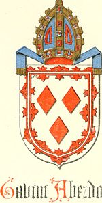 Image of Bishop Galvin Dunbar's Coat of Arms from the 1500's