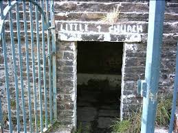 Picture peeking inside St. Mary's Well doorway