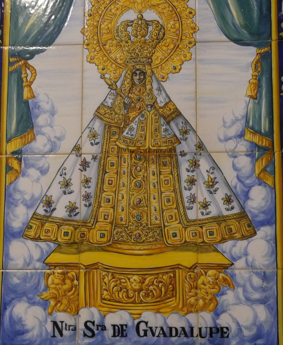 Tiles with image of Our Lady of Guadalupe