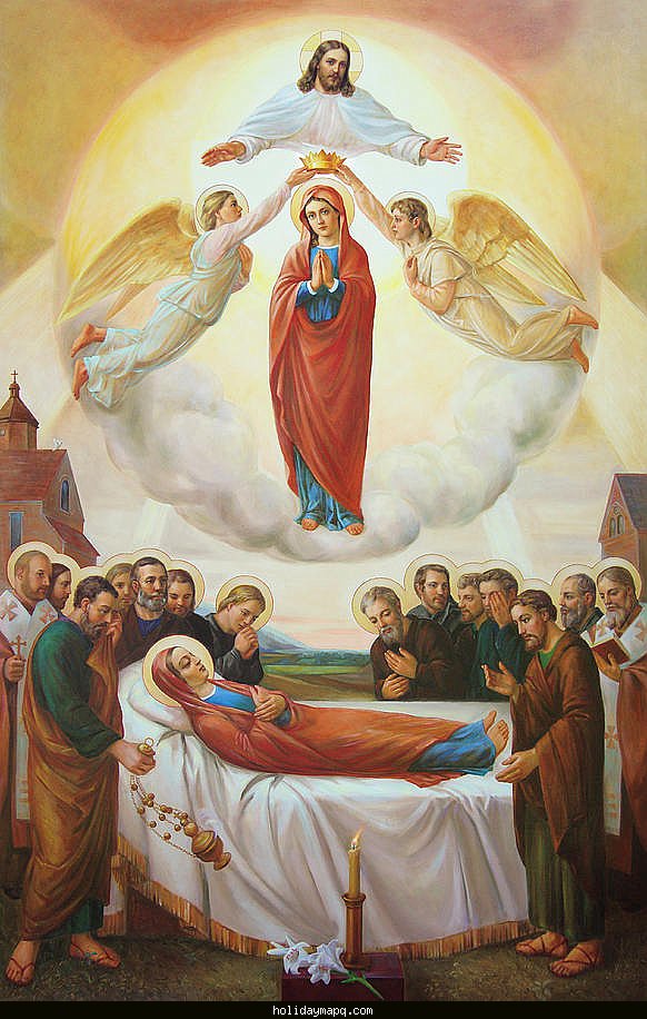 Painting of the Dormition & Assumption of the Virgin Mary