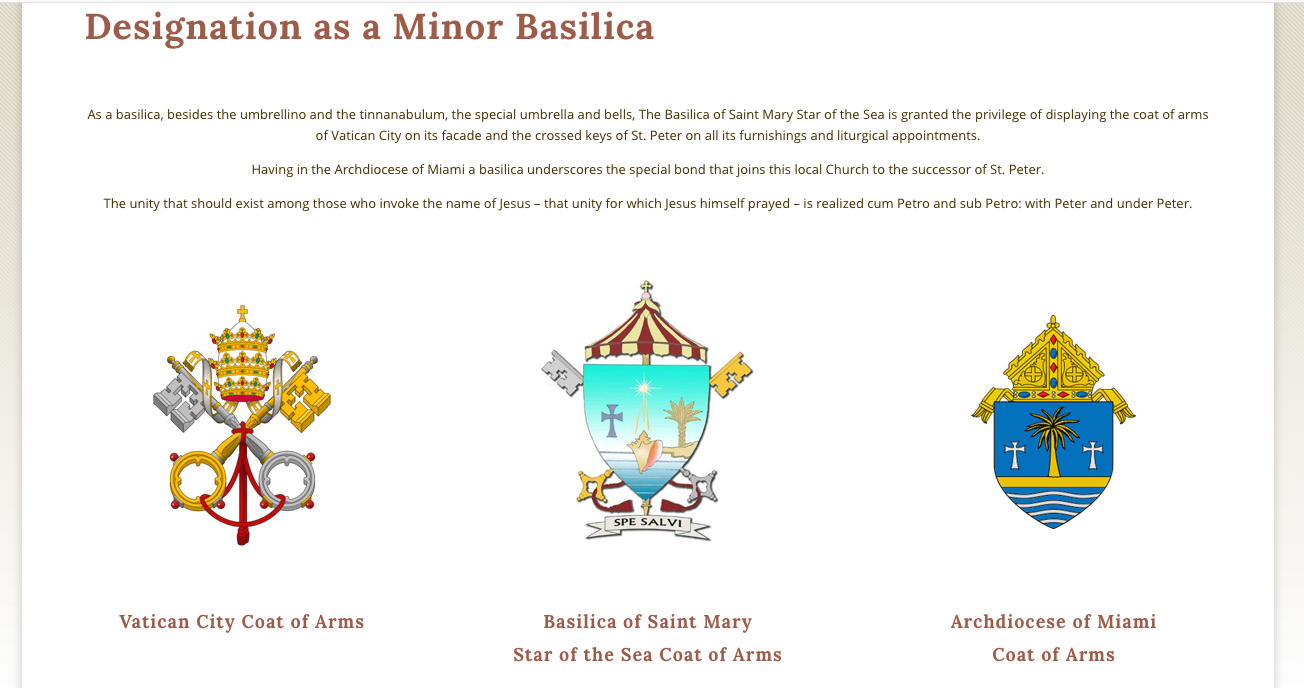 Coats of Arms From their website with link to 'Spe Salvi