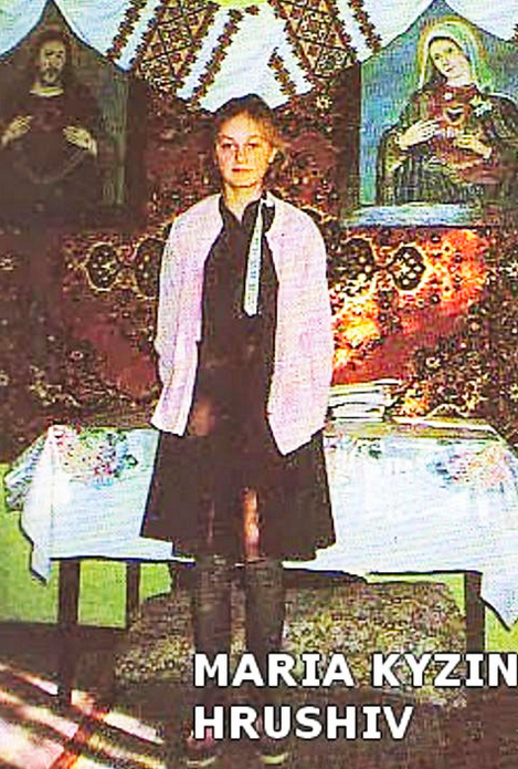 Photo of Marina Kizyn, at age 12 first to see the apparition of the Virgin Mary in Hrushiv