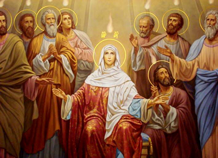 image of Mary at Pentecost