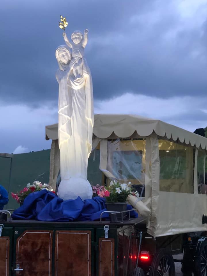 Photo of Statue of the Madonna on the carriage at La Salette