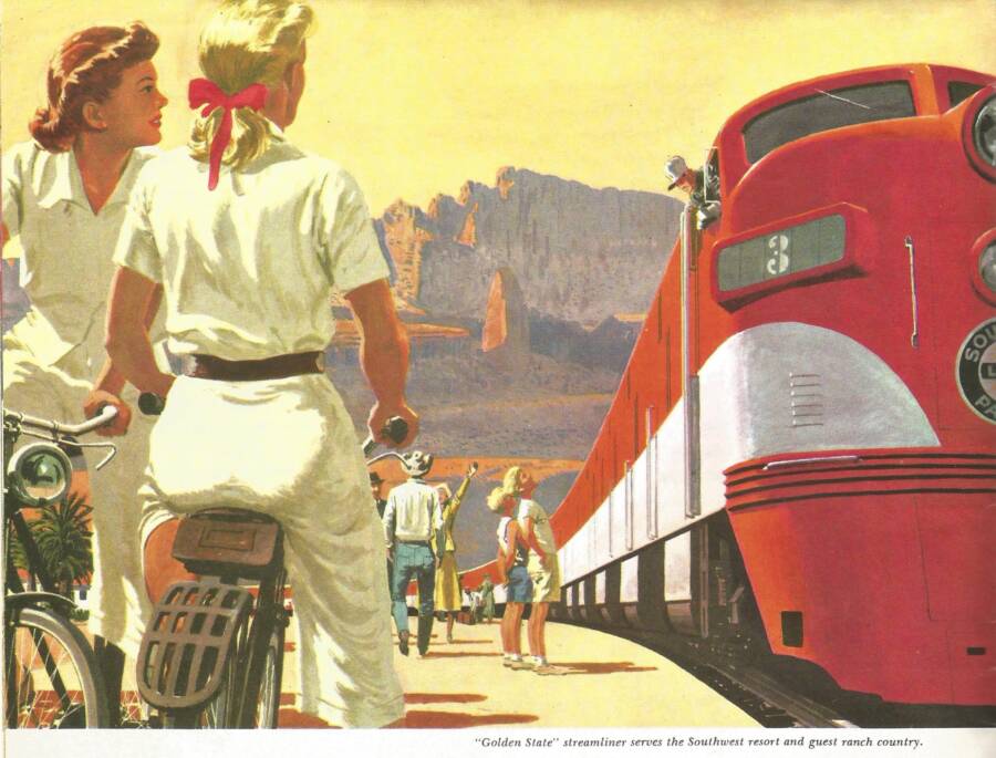 Great poster of a the passenger train 'Golden State'