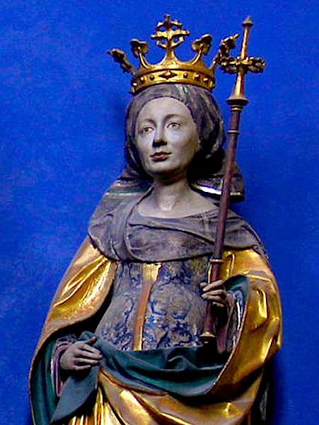 Statue of St Wuna from Wikicommons