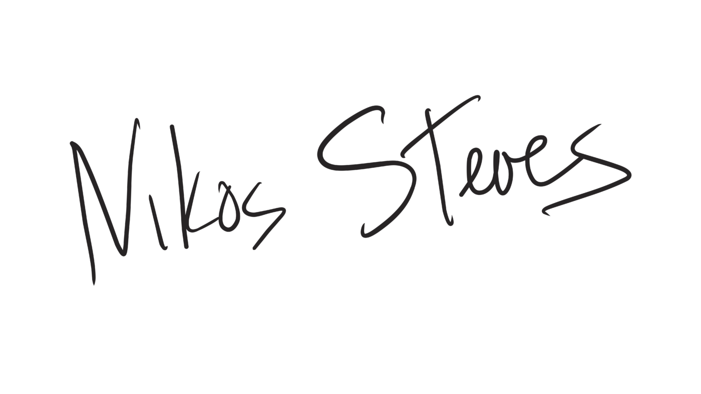 This image shows my NIkos Steves signature